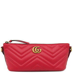Gucci GG Marmont handbag red quilted chevron leather